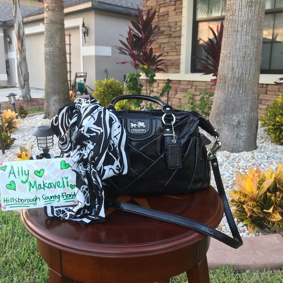 Coach Other - Coach Madison Diagonal Purse w/WALLET & SCARF